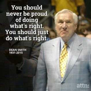 UNC Tar Heels National Champions Dean Smith Roy Williams Sports Quote College Basketball