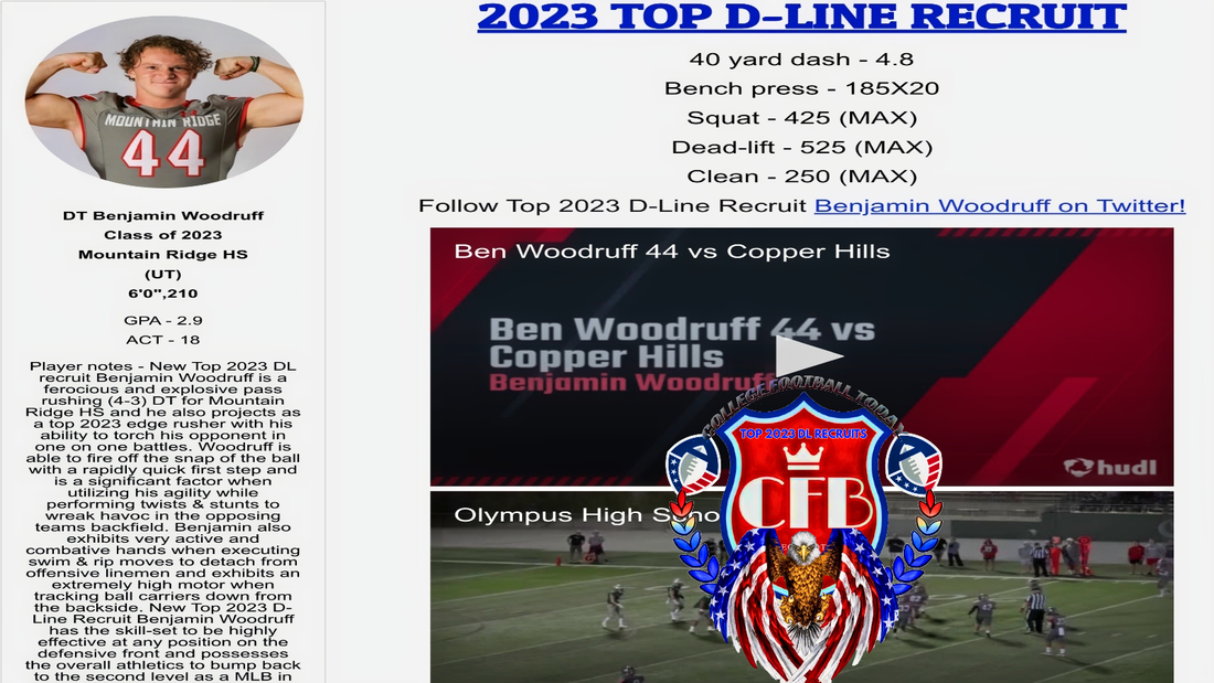 2023 all-american d-linemen, 2023 all-american dt, 2023 all-american edge, 2023 hs football all-americans, 2023 all-american bowl, 2023 all-american dt benjamin woodruff